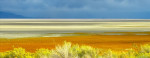 Donkere lucht én zon boven het Salt Lake